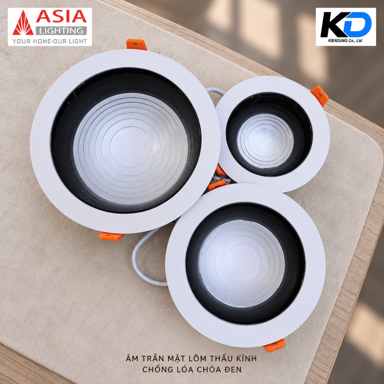 Ba đèn âm trần mặt lõm-2