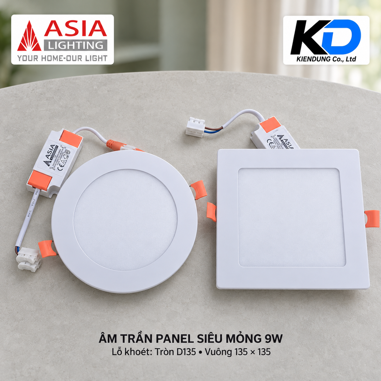 Bộ đôi đèn LED âm trần siêu mỏng-2