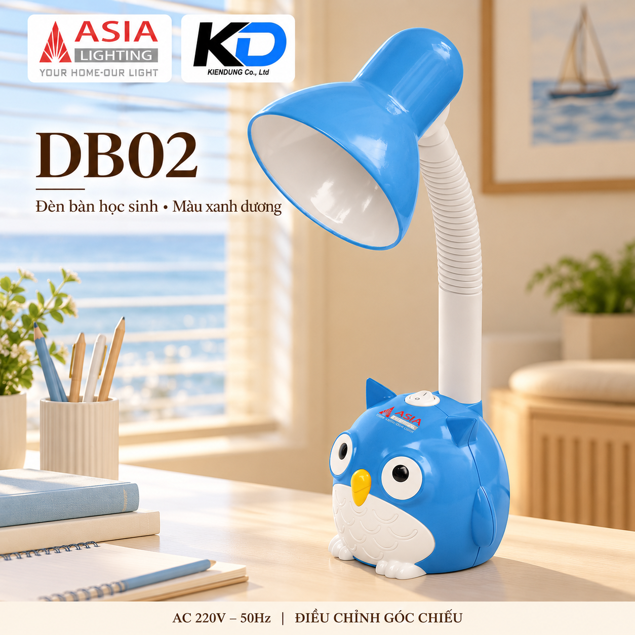 Đèn cú xanh bên cửa sổ biển-12