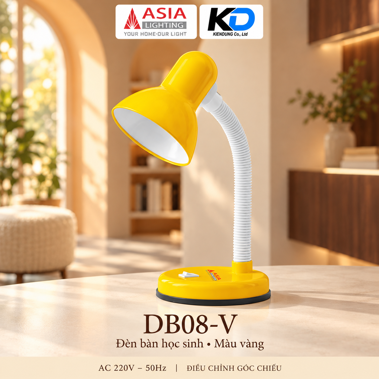 Đèn bàn vàng góc học tập-24