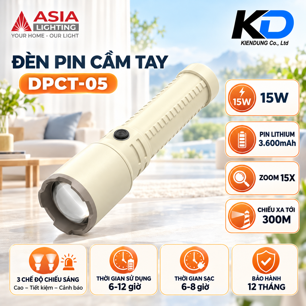 Đèn pin cầm tay DPCT-05-1
