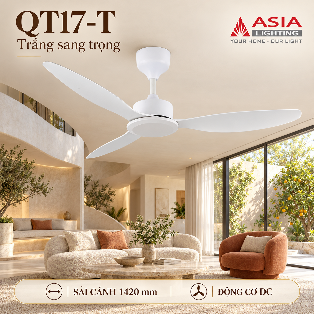 Quạt trần QT17-T, vẻ đẹp sang trọng-51