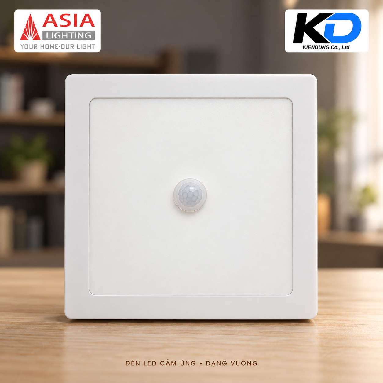 Đèn LED cảm ứng vuông-2