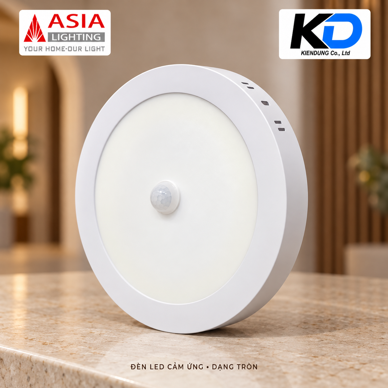 Đèn LED tròn cảm ứng cao cấp-1