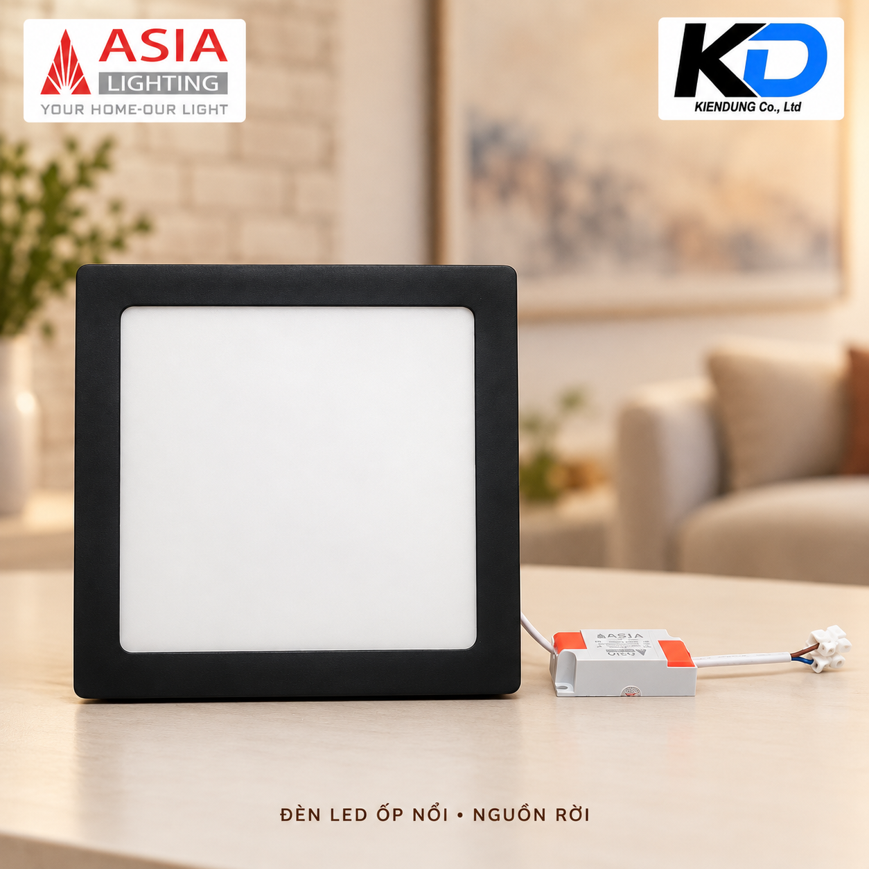 Đèn LED ốp nổi vuông cao cấp-4