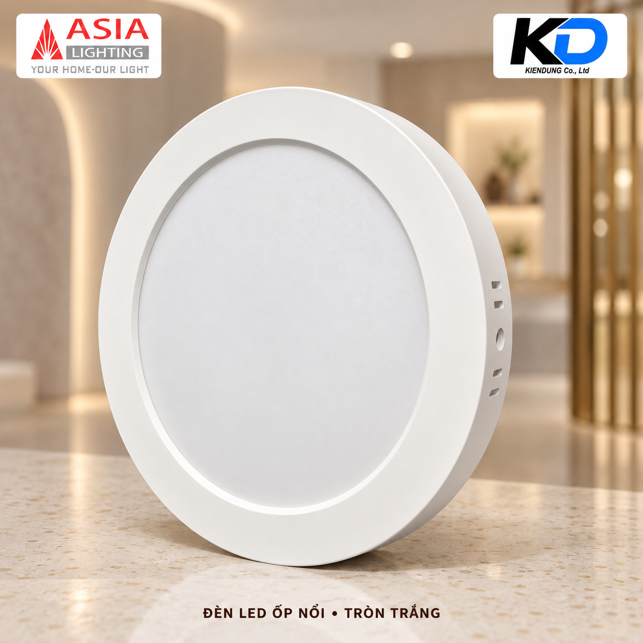 Đèn LED ốp nổi tròn trắng-1