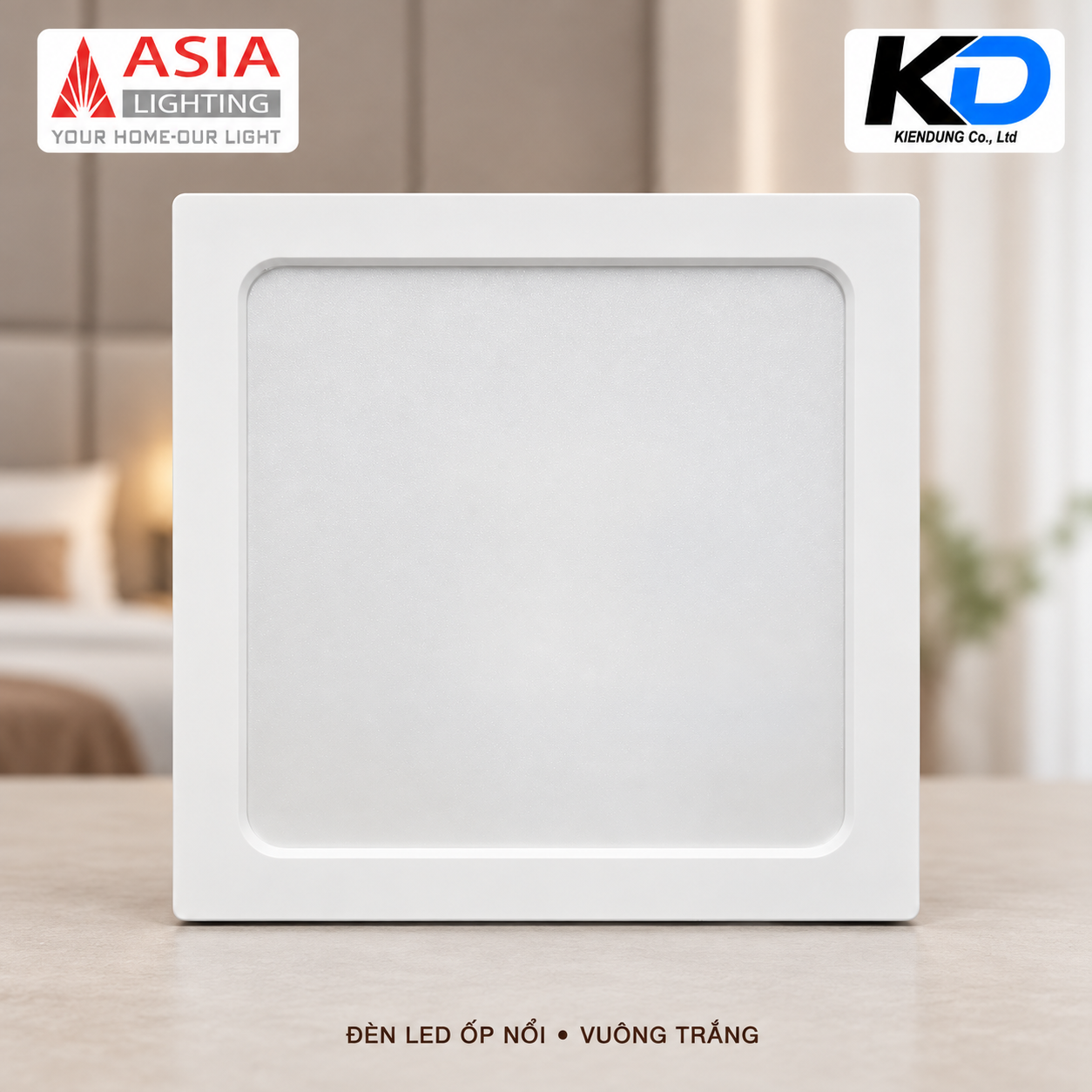Đèn LED ốp nổi vuông trắng-4