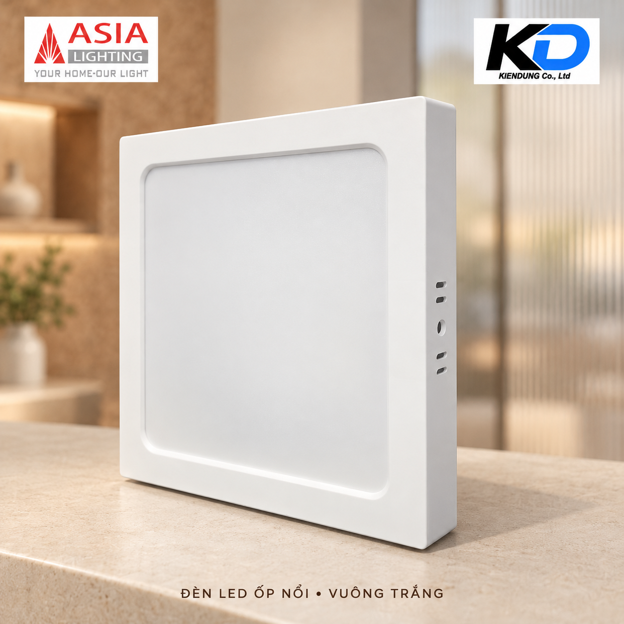 Đèn LED vuông trắng cao cấp-5