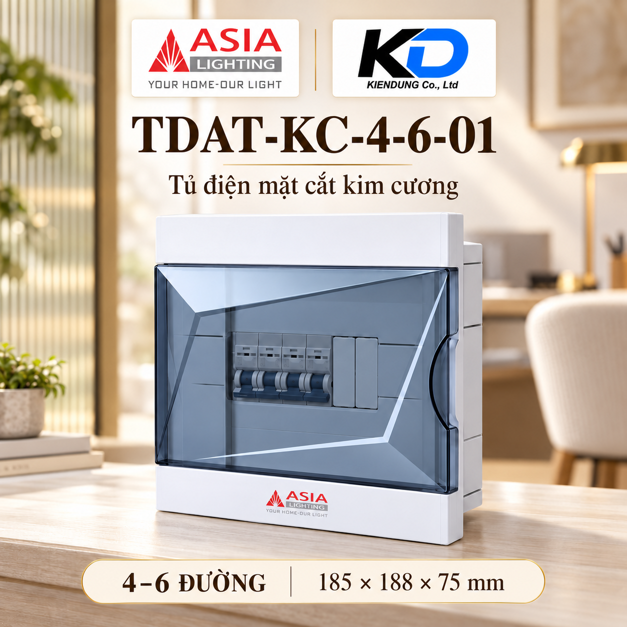 Tủ điện kim cương 4–6 đường-3