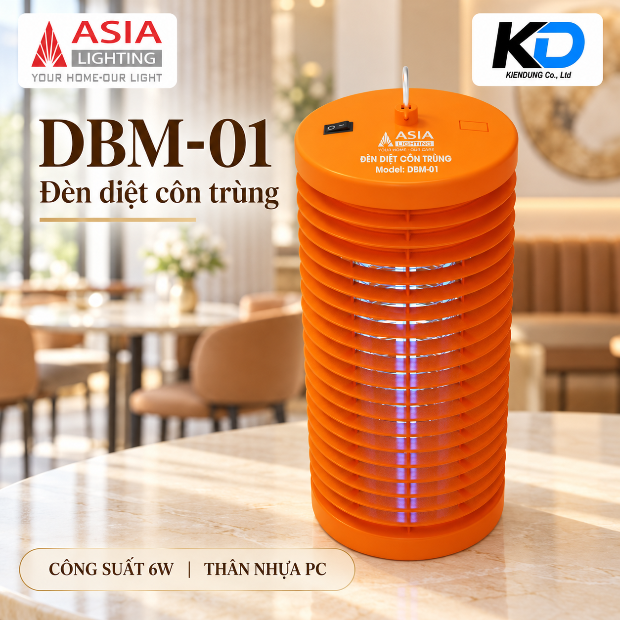 Đèn diệt côn trùng DBM-01-7